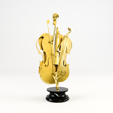 Arman Violin: A Masterpiece of Artistry 3D model image 1 