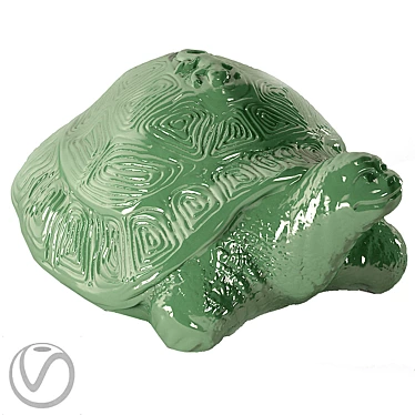 Timeless Jade Turtle Figurine 3D model image 1 