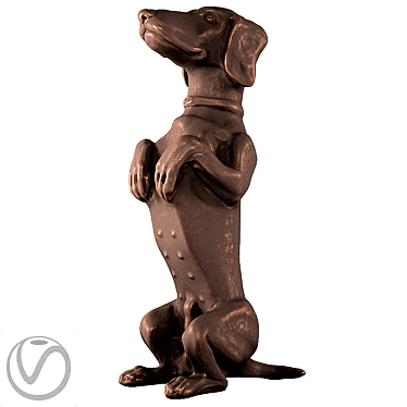 Adorable Dachshund: Perfect Pet Companion! 3D model image 1 