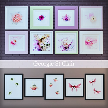 Botanical Masterpieces: Works by Georgie St Clair 3D model image 1 
