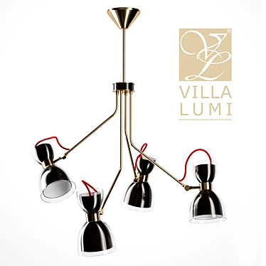 Villa Lumi 4 Light Adjustable Ceiling Light Oliva