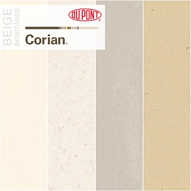 Dupont Beige Corian Countertops: High-Res Stone Textures & V-Ray Material 3D model image 1 