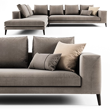 Casamilano Hamptons: Luxury Sofa with Timeless Design 3D model image 1 