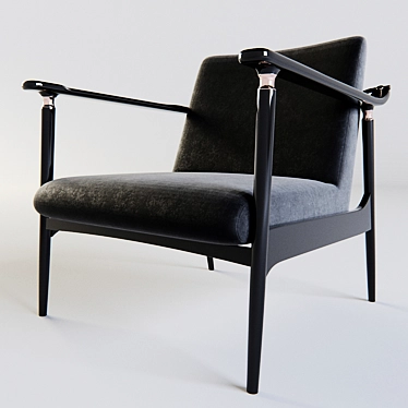 Anello: Stylish and Compact Designer Armchair 3D model image 1 