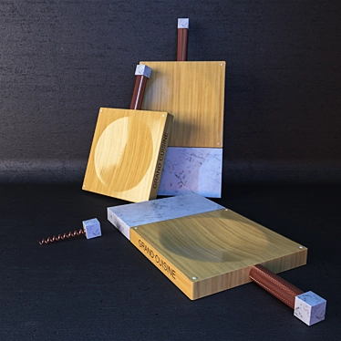 Premium Chef's Cutting Board 3D model image 1 