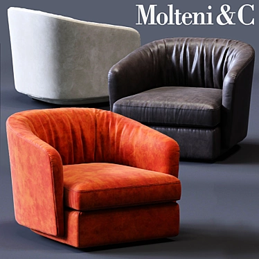 Title: Luxury Molteni&C HOLBORN Armchair 3D model image 1 