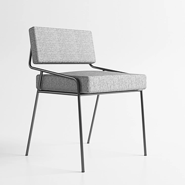 Elegant Alain Richard Chair 3D model image 1 