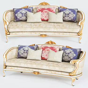 Timeless Elegance: Classic Sofa 3D model image 1 