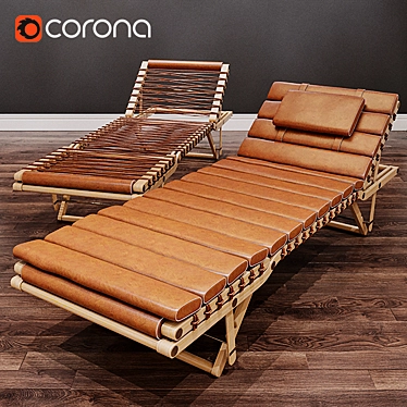 Luxury Hermes Lounge Chair Pippa by Rdai 3D model image 1 