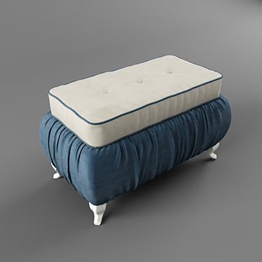 Classic Comfort Poof 3D model image 1 