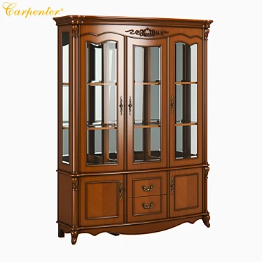 Carpenter Wine Cabinet: Elegant & Functional 3D model image 1 