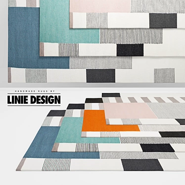 Modern Graphic Rugs Collection 3D model image 1 