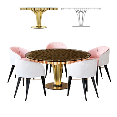 Warmley + Ottiu: The Ultimate Dining Duo 3D model image 1 