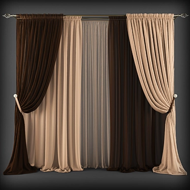 Elegant Drapes for Every Room 3D model image 1 