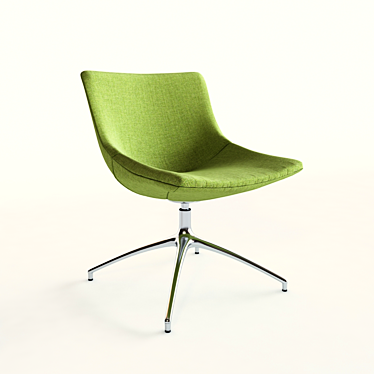 Sleek Green Chair: Modern Style 3D model image 1 