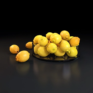 Vibrant Fruit Platter Display 3D model image 1 