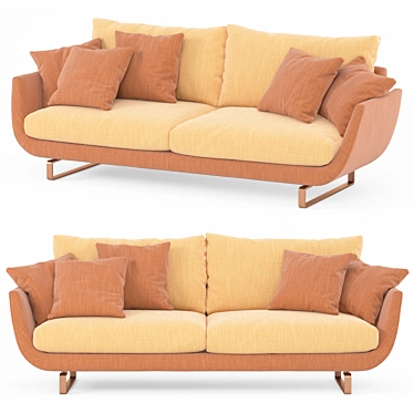 Sleek Desiree Tuliss Sofa 3D model image 1 