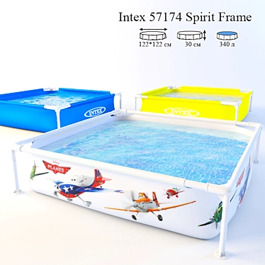 Intex 57174 Children's Swimming Pool (Planes) 3D model image 1 