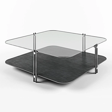 Cattelan Italia Biplane Coffee Table 3D model image 1 