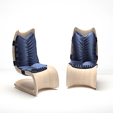 Eco-Friendly Upholstered Chair 3D model image 1 