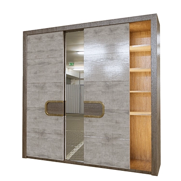 Illuminated Cabinet: Sleek and Stylish 3D model image 1 