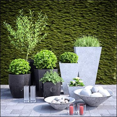 Modern Planters for Stylish Spaces 3D model image 1 