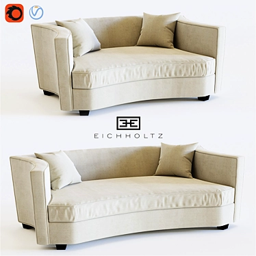 Eichholtz Giulietta Sofa Set - Elegant and Stylish 3D model image 1 