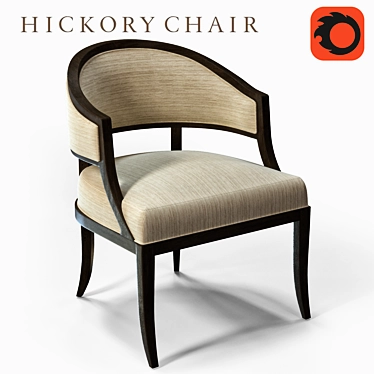 Hampton's Hickory Chair: Claude Classic 3D model image 1 