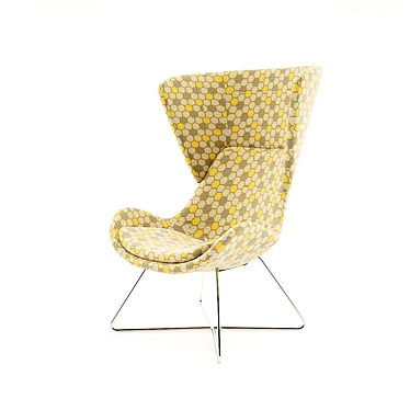 Avi H Lounge Chair: Modern Clarity and Fineness 3D model image 1 