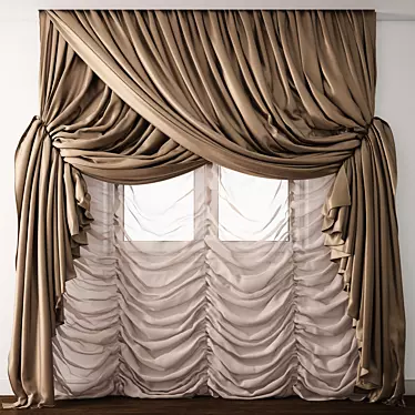 Exquisite Curtain Model: Max & OBJ (2011-2014) 3D model image 1 