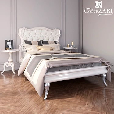 Luxury Sleeping Set: Fabric Cortezari 1 - Italy 3D model image 1 