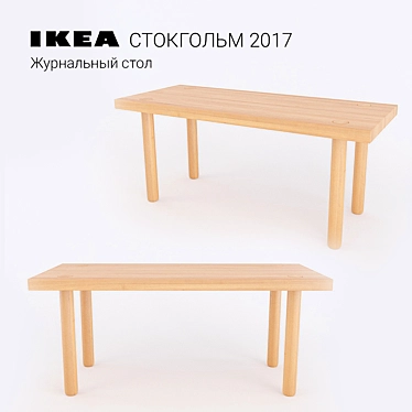 Ikea Stockholm 2017 Ash Coffee Table 3D model image 1 
