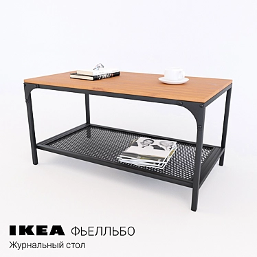 Sleek and Simple: Ikea FIELLBO Coffee Table 3D model image 1 