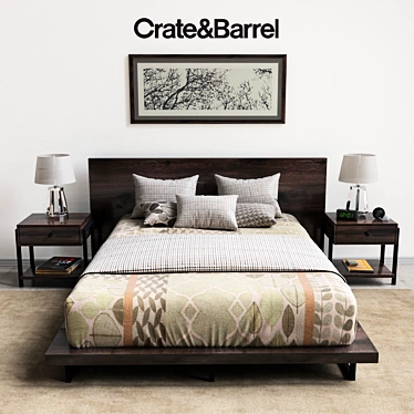 Crate&Barrel Dream Bedroom Set 3D model image 1 