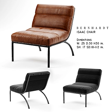 Sophisticated Style meets Comfort: BERNHARDT Isaac Chair 3D model image 1 