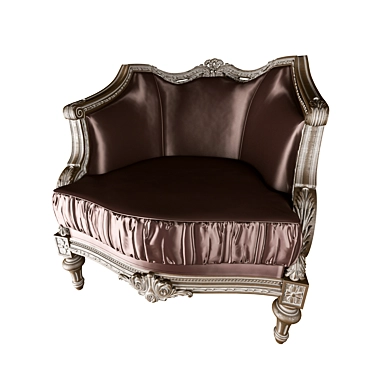 Elegant Vintage Armchair 3D model image 1 