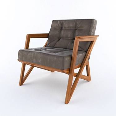 Comfortably Chic Armchair by Aristeu Pires 3D model image 1 