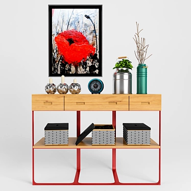 Sleek Console Table by Sean Dare 3D model image 1 
