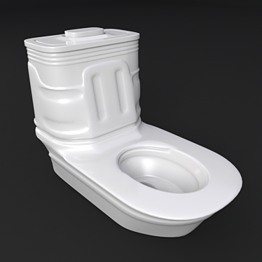 Modern 2013 Toilet: Stylish, Functional 3D model image 1 