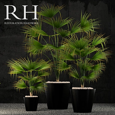 3D Models: Restoration Hardware Caldera Planter 3D model image 1 