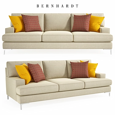 Bernhardt Carver Sofa: Contemporary Elegance and Comfort 3D model image 1 