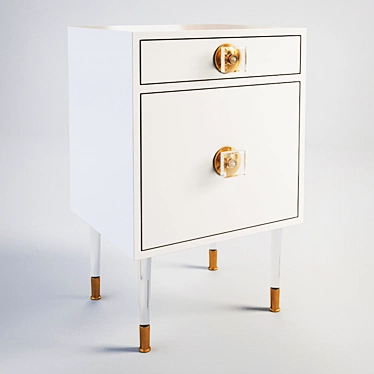 Sophisticated Eloquent Side Table 3D model image 1 