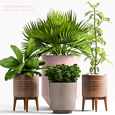 78 Piece Plant Set: Beautiful and Functional 3D model image 1 