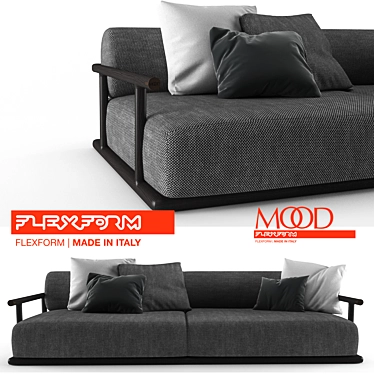 Icaro Mood Flexform Sofa 3D model image 1 