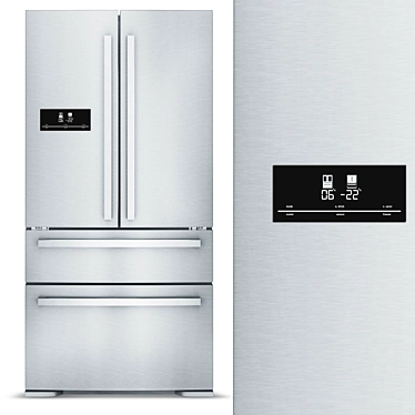 Dual Cooling Fridge: Premium Model 3D model image 1 