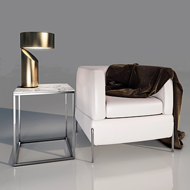 Modern Italian Furniture Set by Natuzzi 3D model image 1 