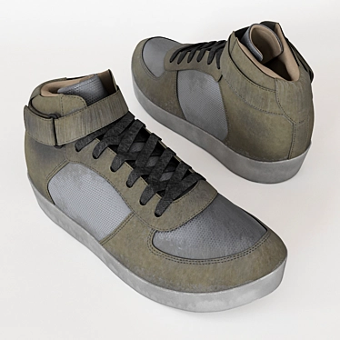 Urban Dirt Sneakers 3D model image 1 
