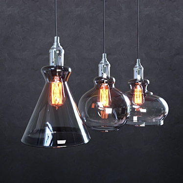 Pendant lamp Crystal Lux TRE SP3 L SMOKE