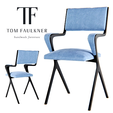 Elegant Vienna Carver Chair 3D model image 1 