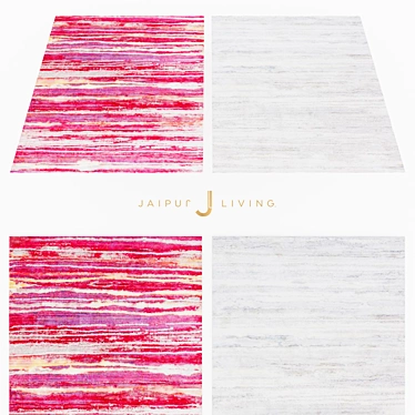 Elegant Jaipur Zariel Rug 3D model image 1 
